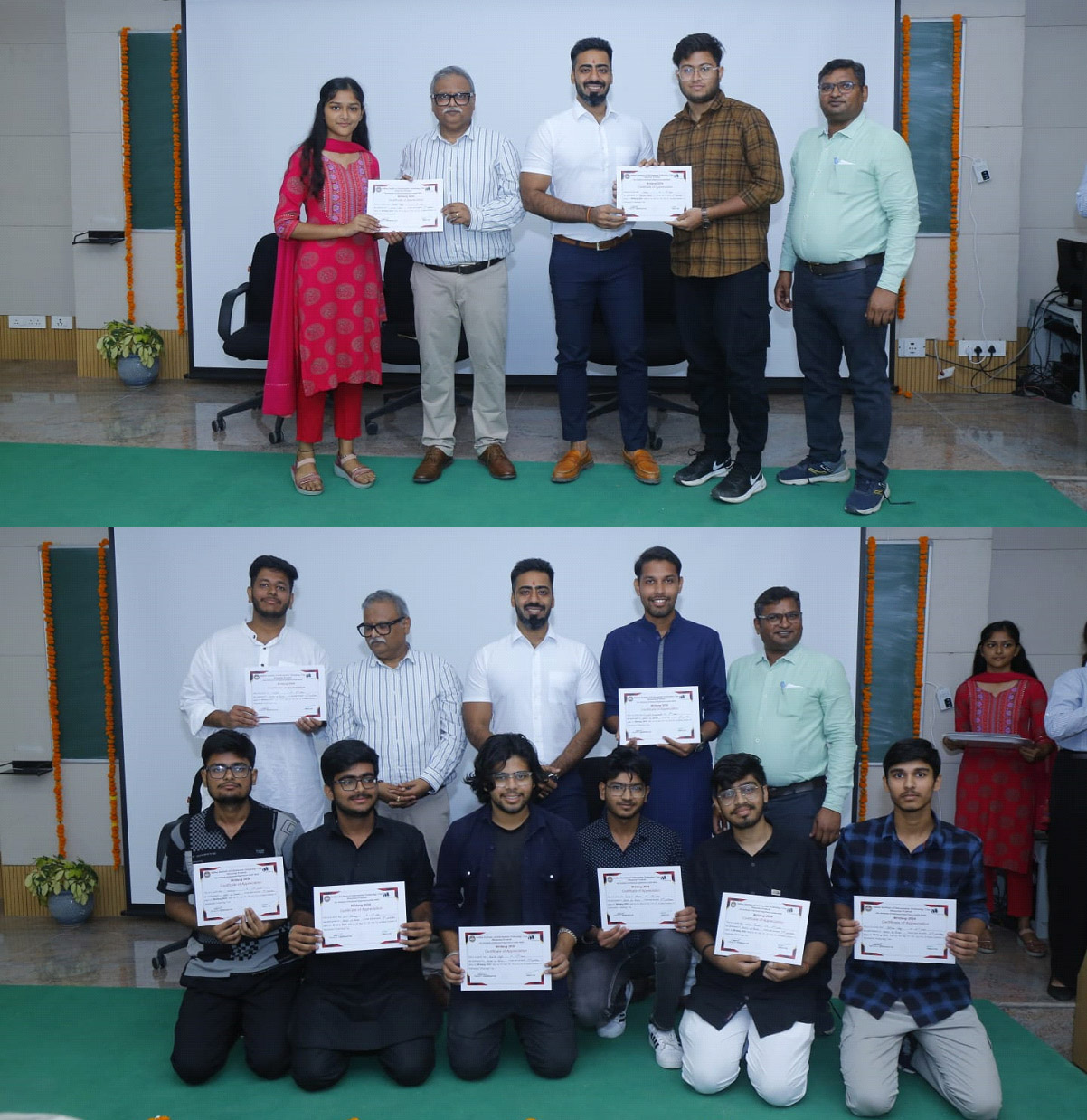 A function was organized on the occasion of the third institute day at Triple IT Una